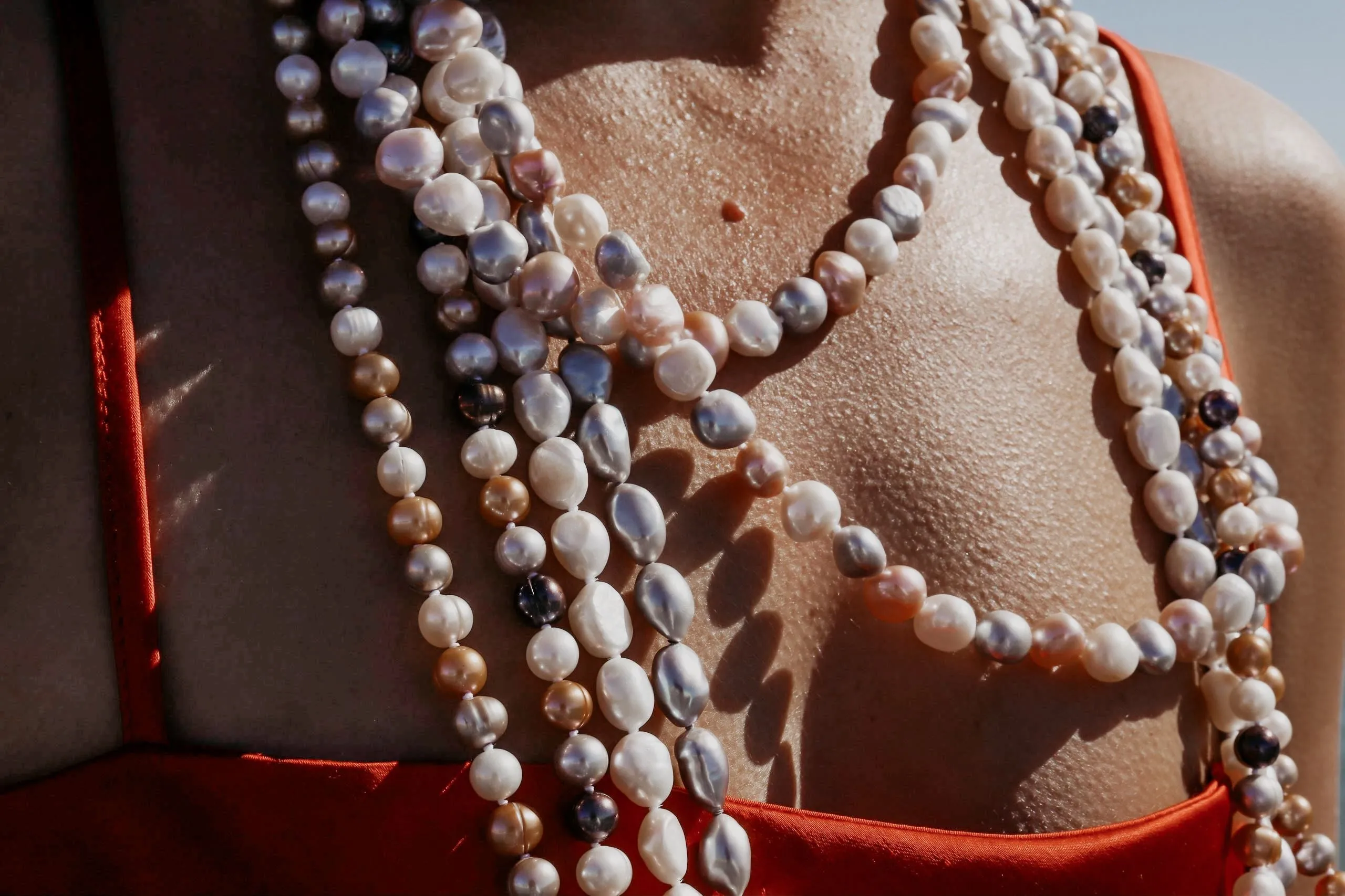 Pearl Strand Multi-colour Freshwater Circle Pearls