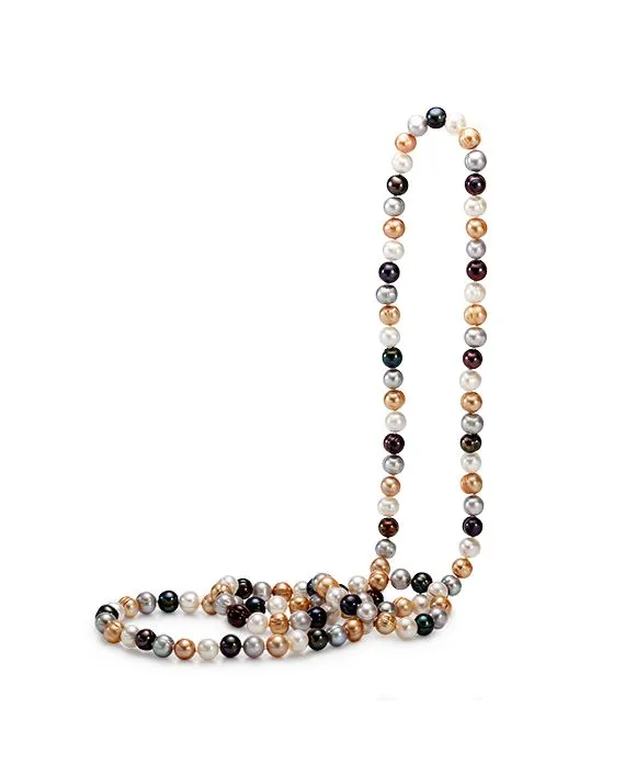 Pearl Strand Multi-colour Freshwater Circle Pearls
