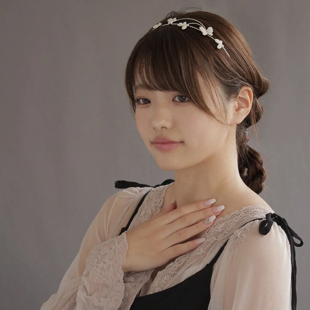 Pearly Butterfly Narrow Headband