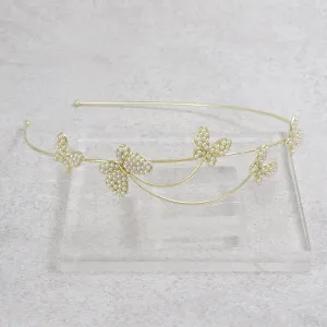 Pearly Butterfly Narrow Headband