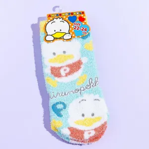 Pekkle Fuzzy Heart Socks