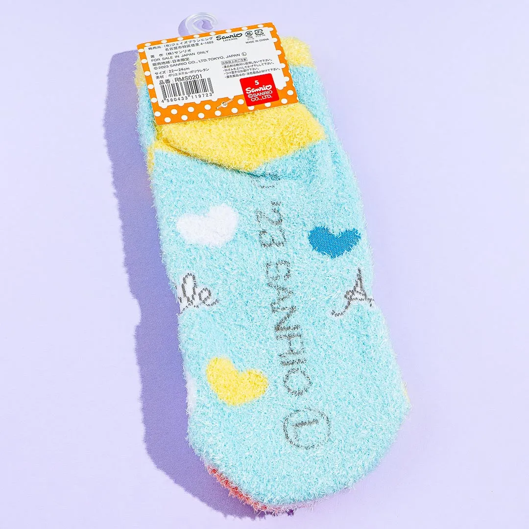 Pekkle Fuzzy Heart Socks