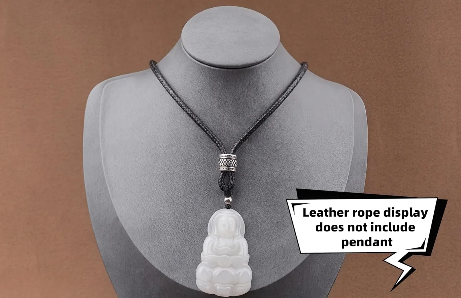 Pendant accessories woven leather rope chain necklace, DIY woven pendant wax rope chain for men and women, width 3mm, length 18-26 inches adjustable