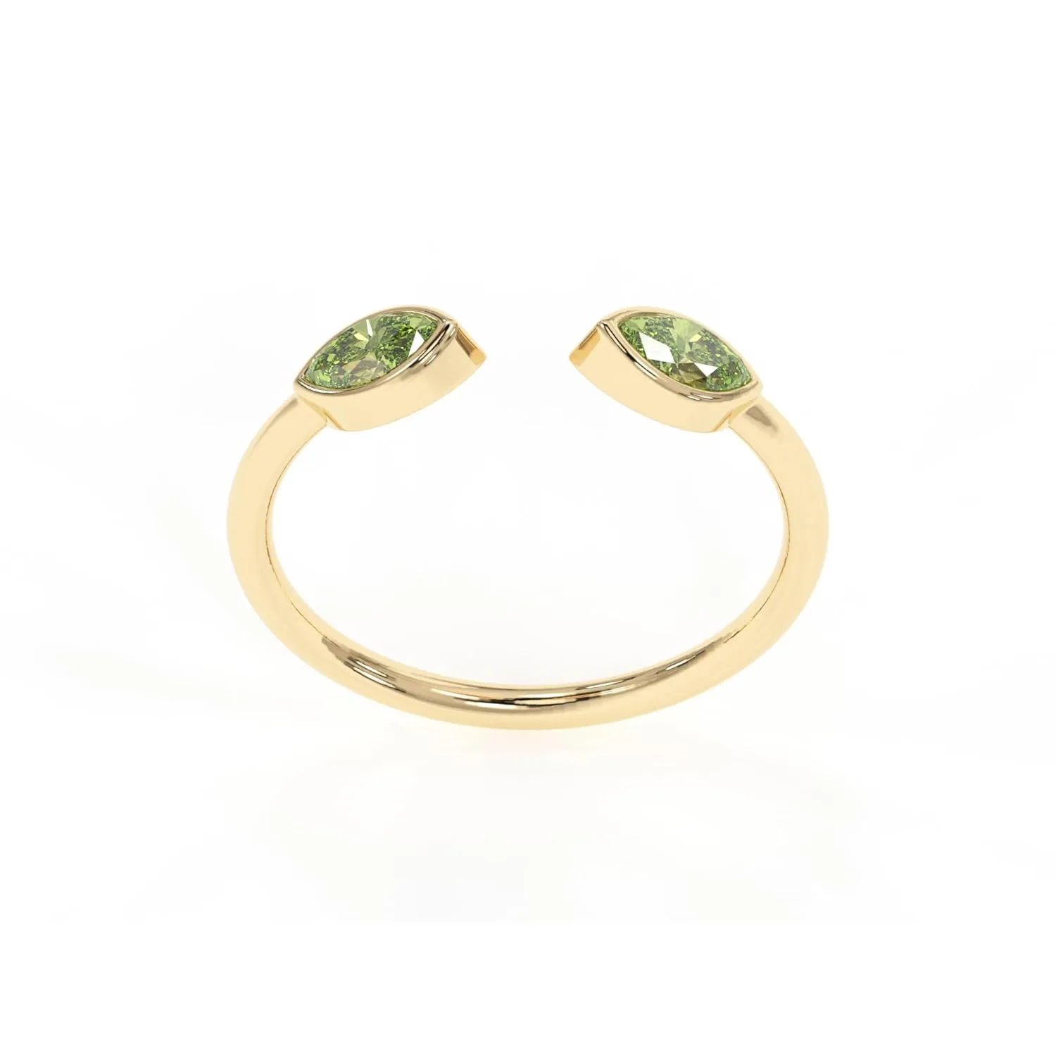 Peridot Rings, 18K Gold Rings for Women Teen Girls That Don't Tarnish - Real 925 Sterling Silver Rings, Stackable, Chunky, Dainty August Birthstone Gifts (Anillos Para Mujer, Marquise - Size 7)