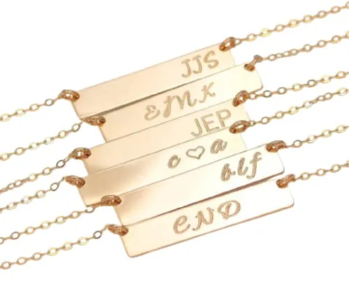 Personalized Minimalist Gold Anklet, Custom Letter Jewelry