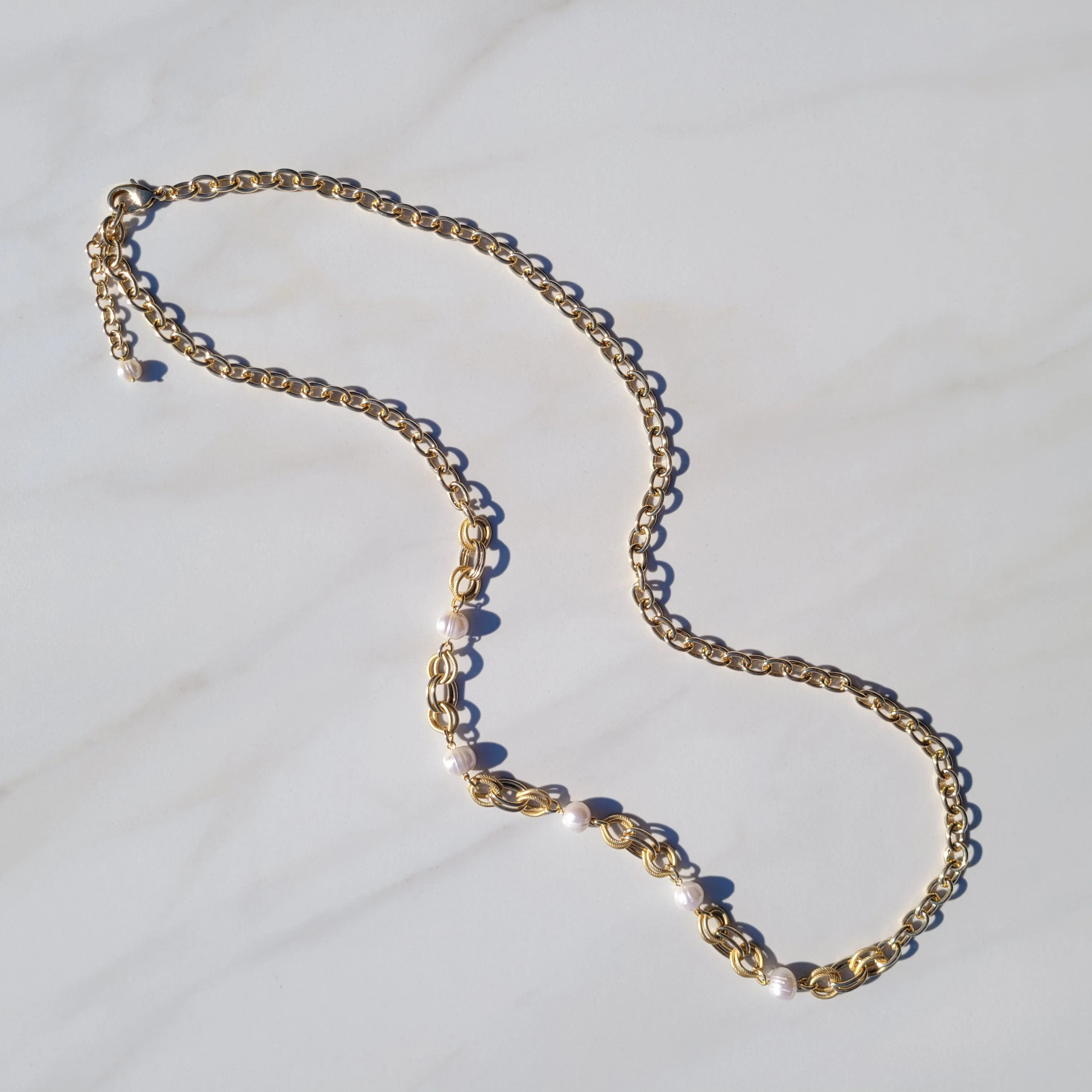 Phoebe Asymmetrical Pearl Necklace