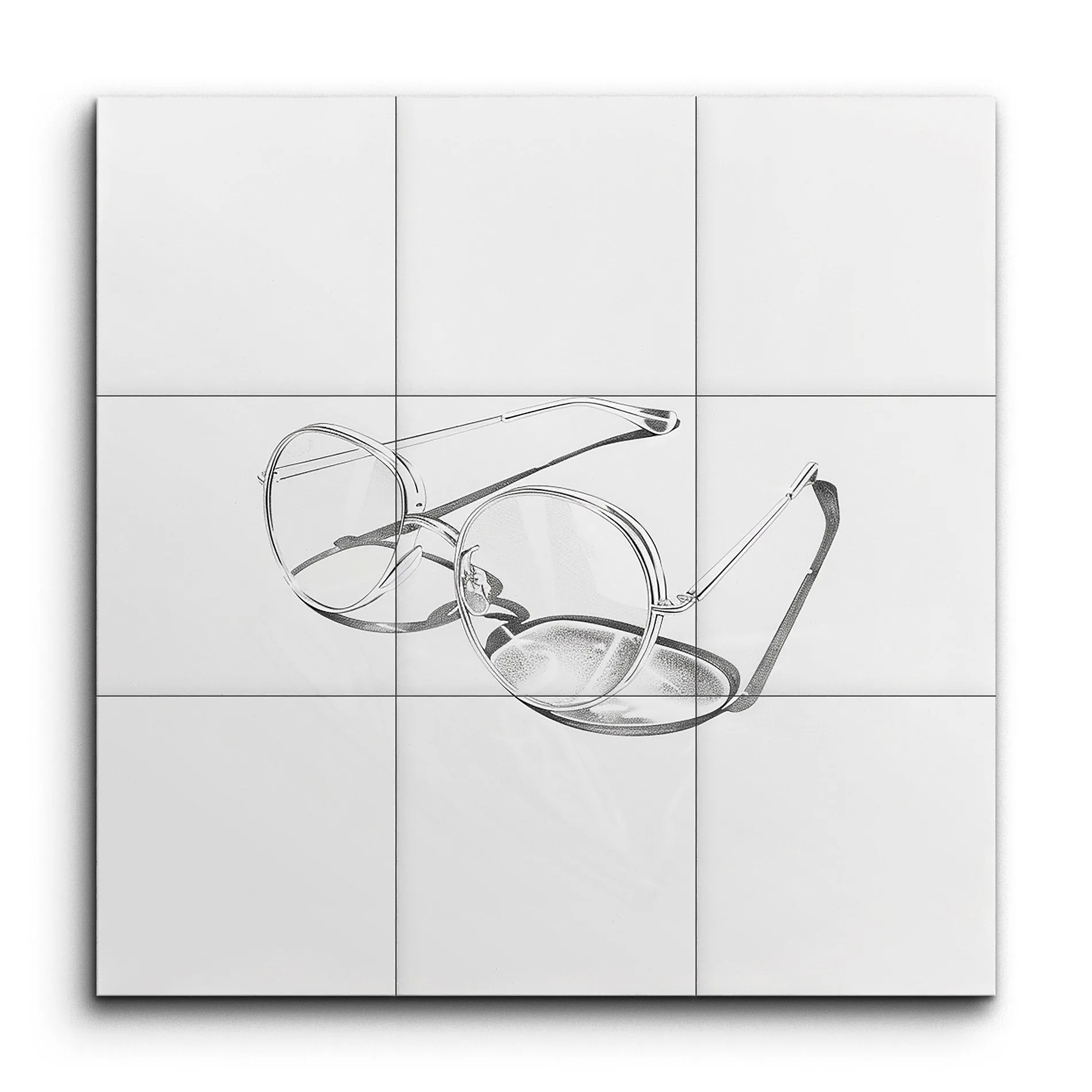 Photorealistic Eyeglasses Art