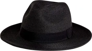 Pineapple&Star Sun Straw Fedora Beach Hat Fine Braid UPF50  for Unisex