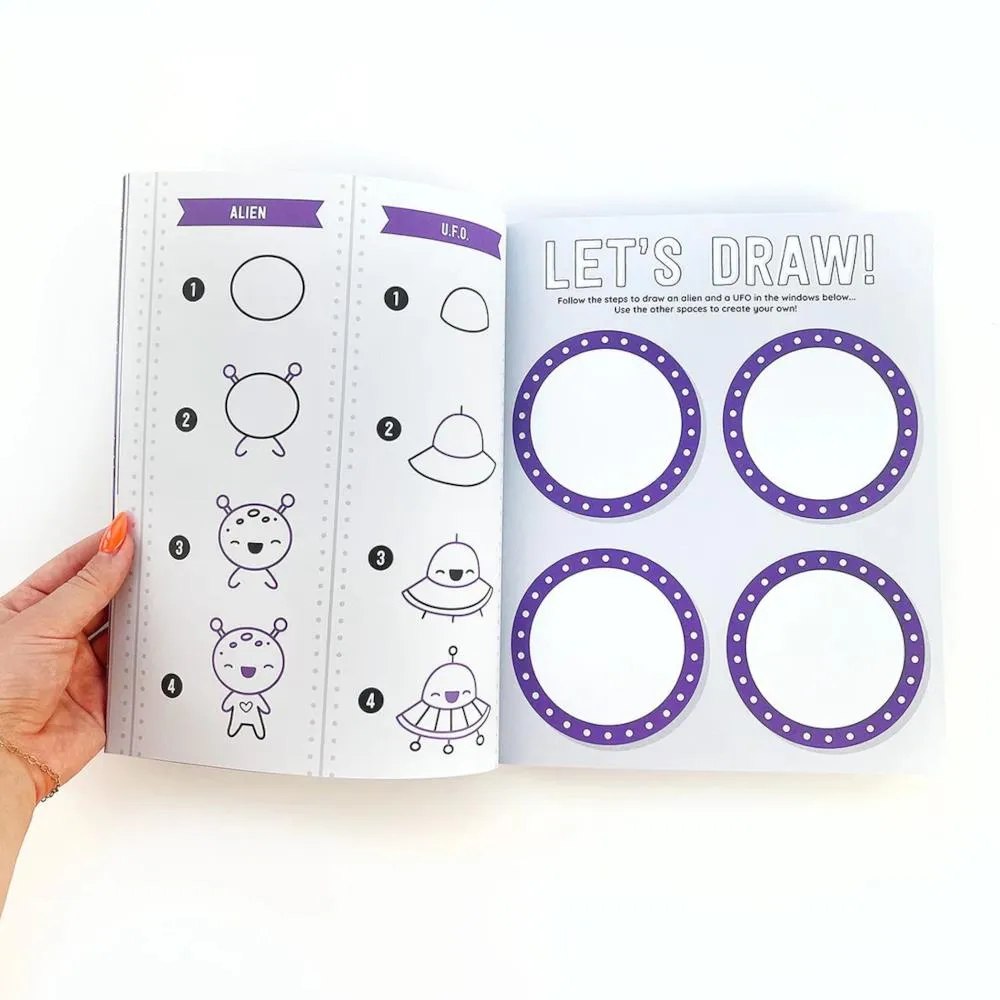 Pipsticks Draw-Along Space Sticker Book