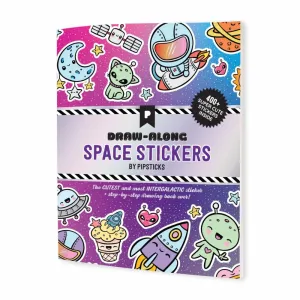 Pipsticks Draw-Along Space Sticker Book