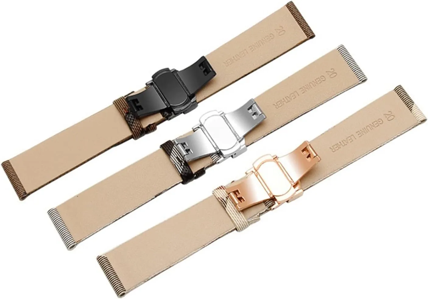 Plaid Pattern Leather PU Strap 12 14 16 18 20 22mm Black Brown Bracelet Compatible With BURBERRY BU19384 Men And Women Watch Chain