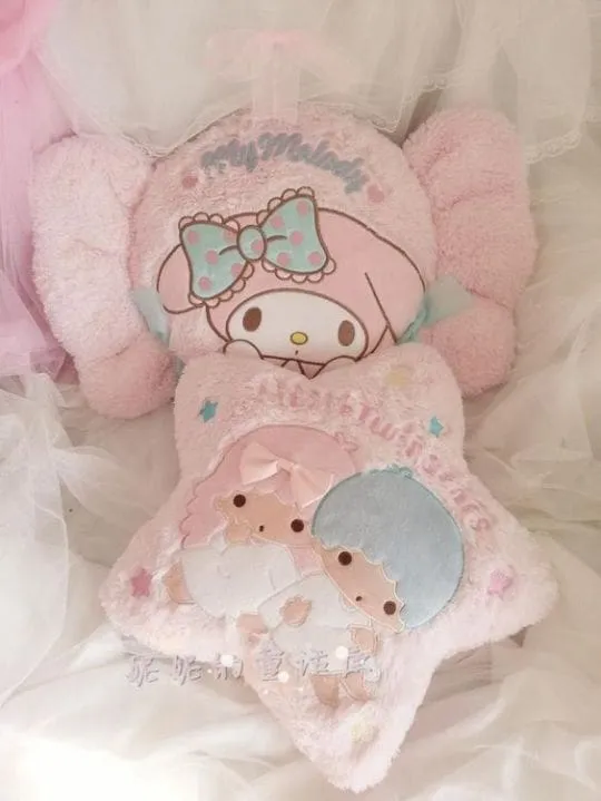 Plush Bunny Throw Pillow