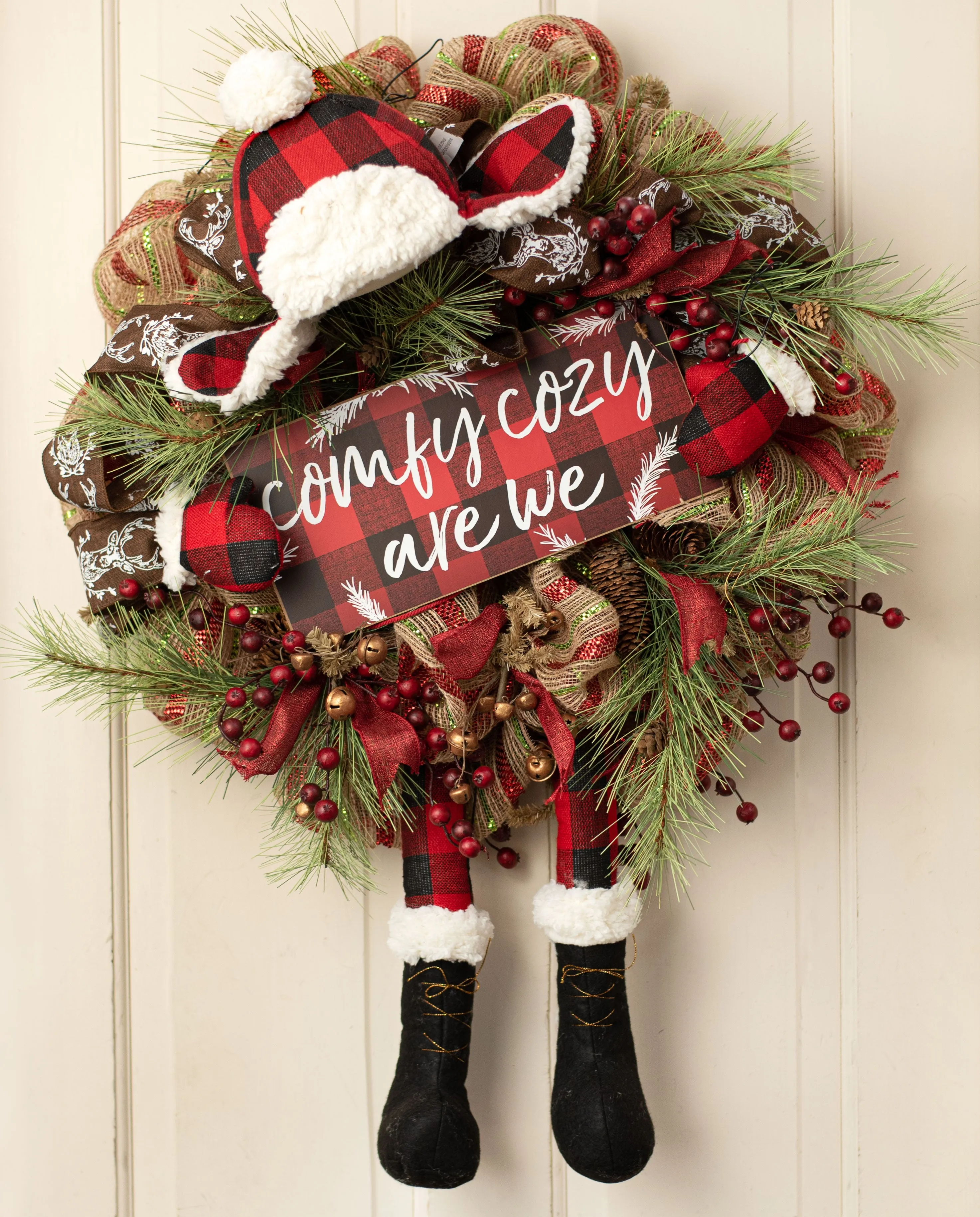 Plush Lumberjack Wreath Accent