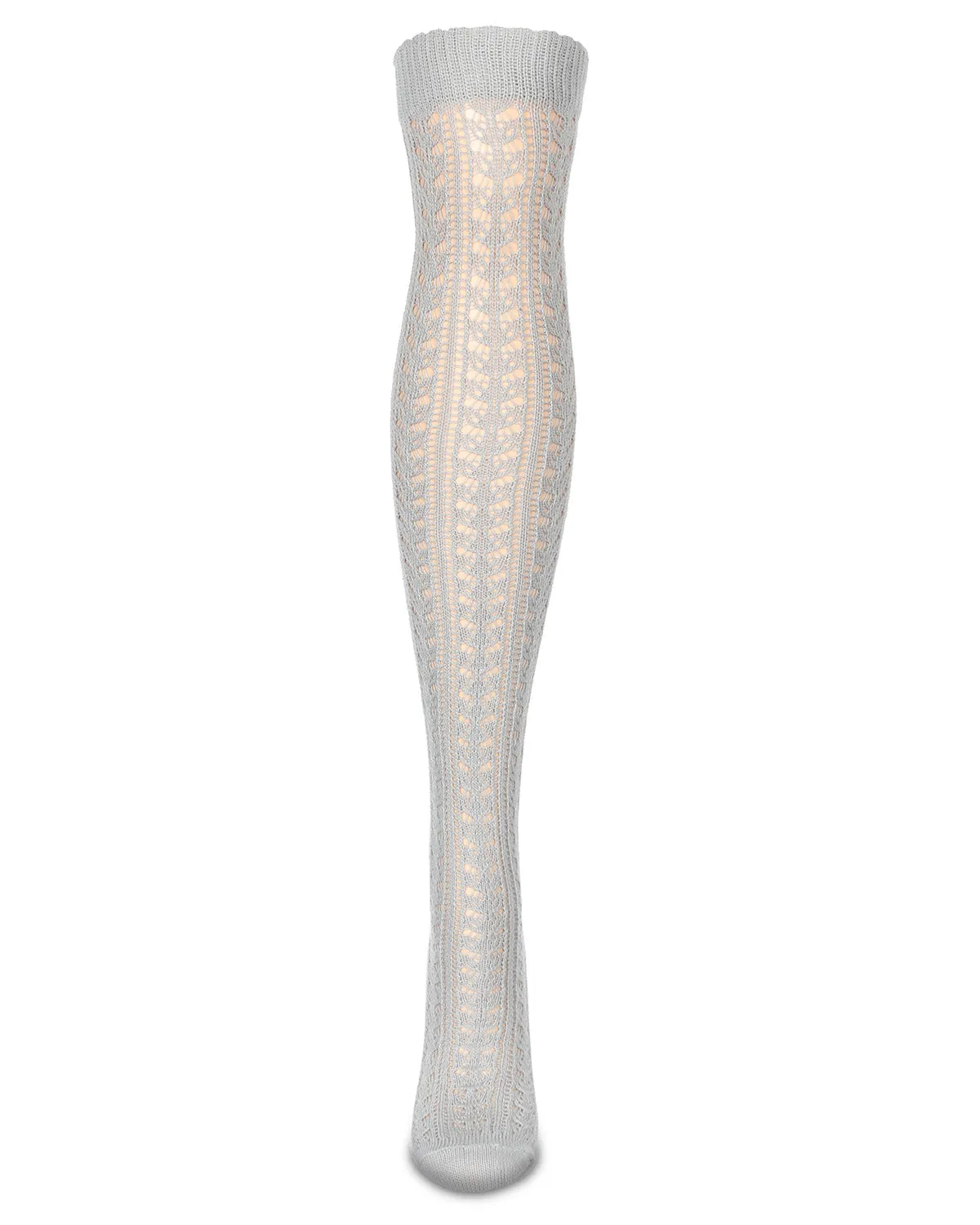 Pointelle Over The Knee Cotton Blend Warm Socks