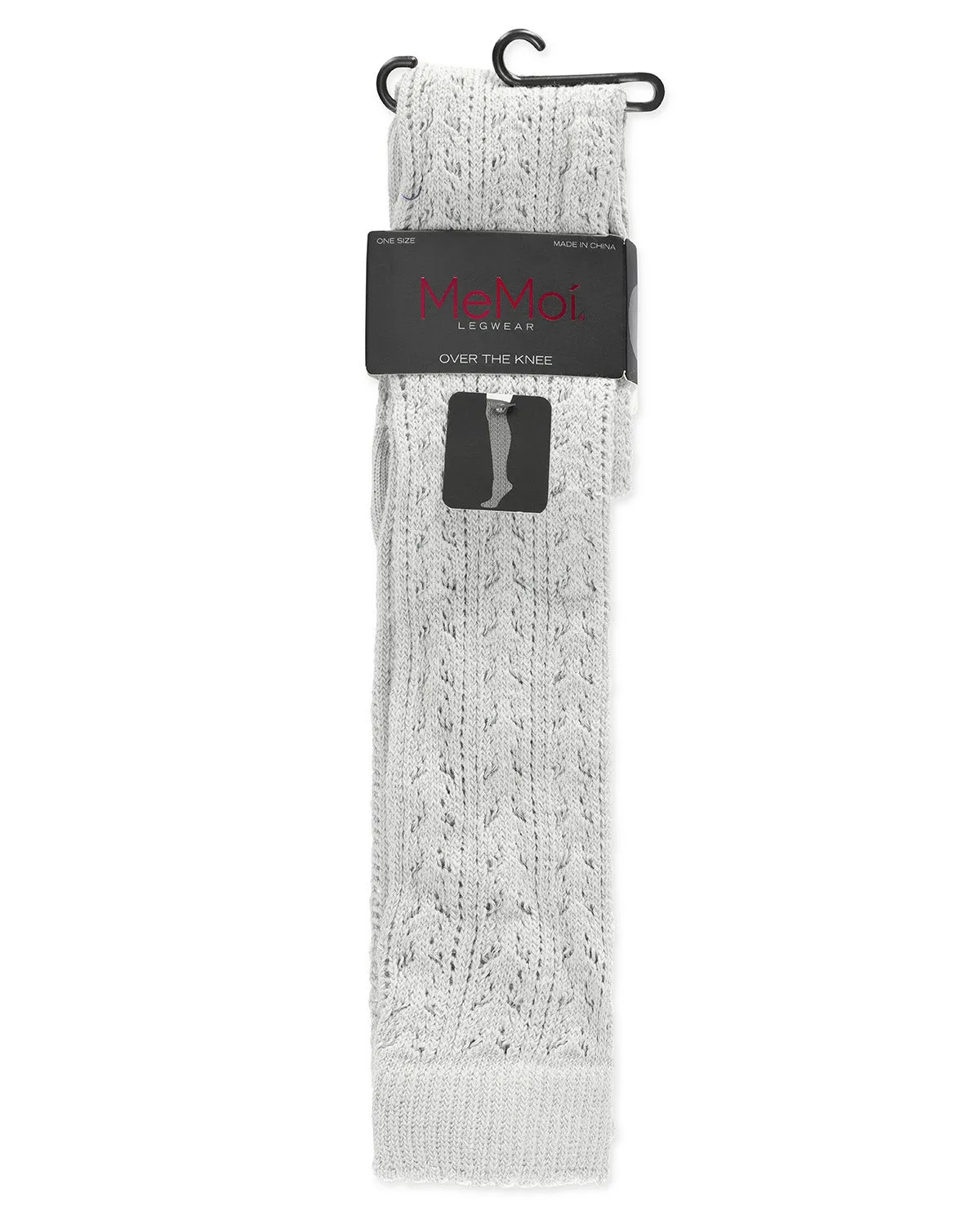 Pointelle Over The Knee Cotton Blend Warm Socks