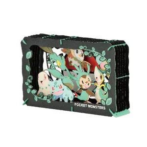 Pokemon Grass 7 Monsters PT-L06 Craft Kit Paper Theater