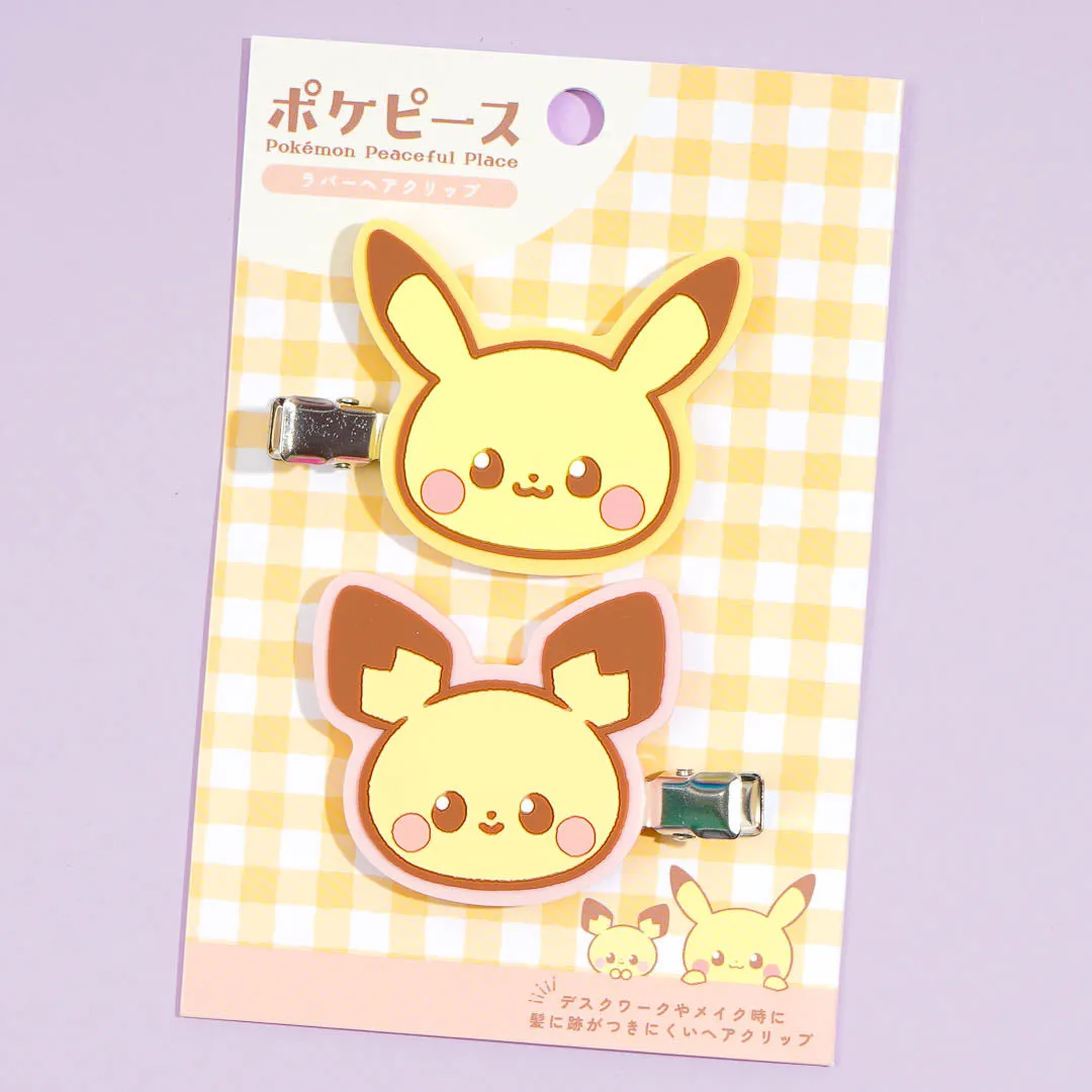 Pokemon Pikachu Pokepeace Hair Clip Set