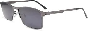 Polarized Nearsighted Sunglasses Tinted Gray for Men Women Myopia Distance Driving Glasses Shortsighted Eyeglasses Blue Light Blocking UV400 Protection Outdoor Shades Full-Rim Frame Anti Glare Eyewear