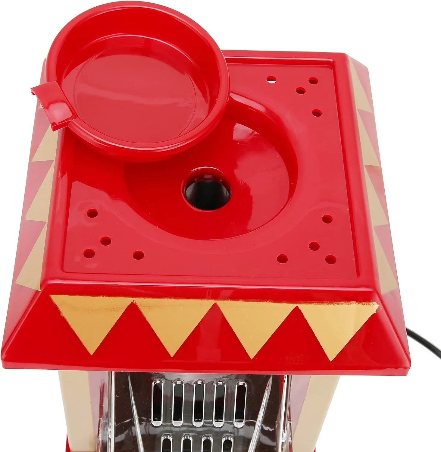Popcorn Maker Model, Red Retro Automatic Machine Household Quick Popper with Home Party Popcorn Maker Corn for Birthday GiftUS Plug 110V Poppers Hot Air Horse or Gifts US (US Plug 110V)