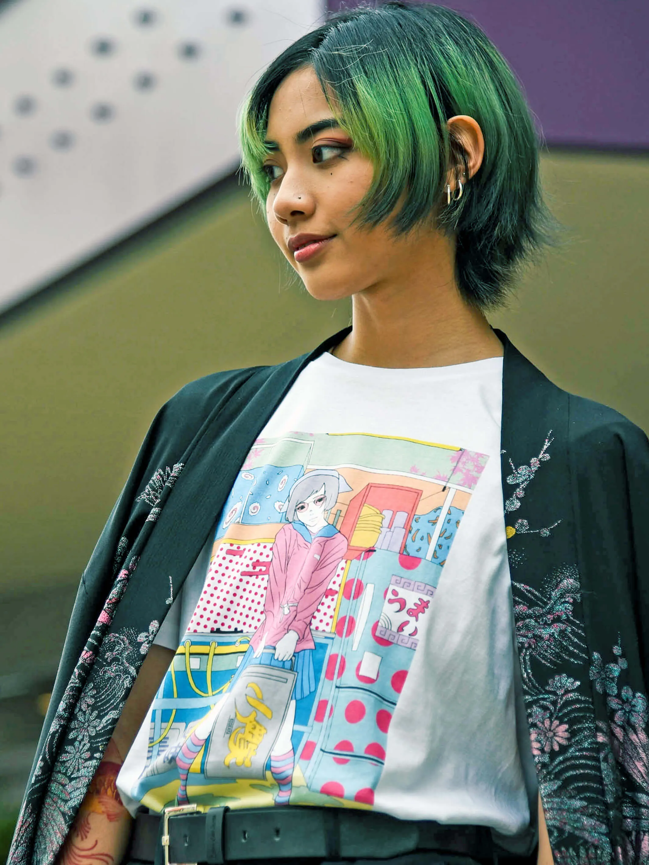 Popkiller Artist Series Sci Fi Girl Kitchen Classic T-shirt