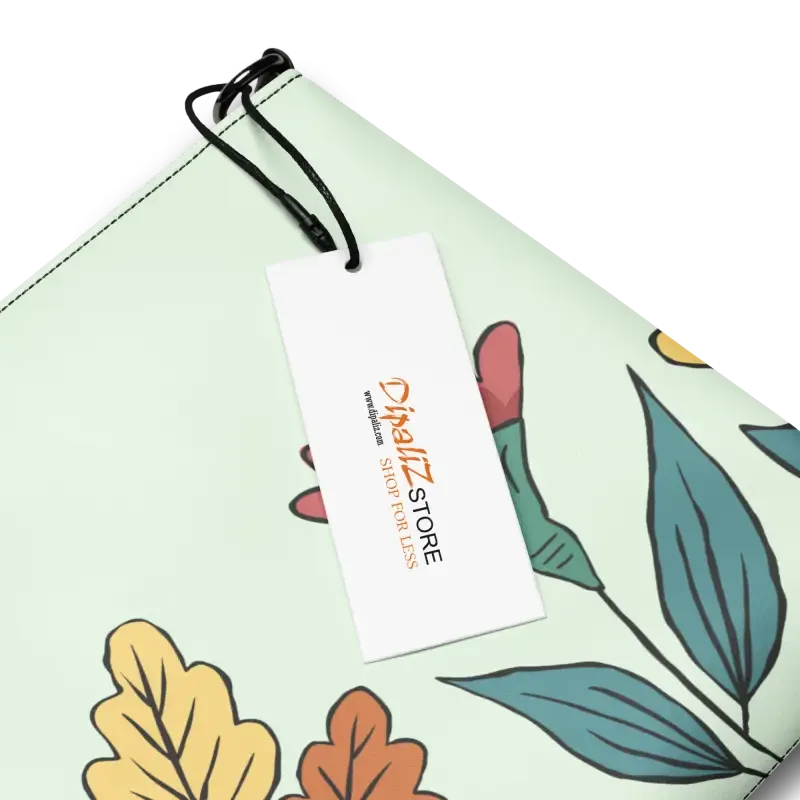 Pretty Flowers Faux Leather Crossbody Bag