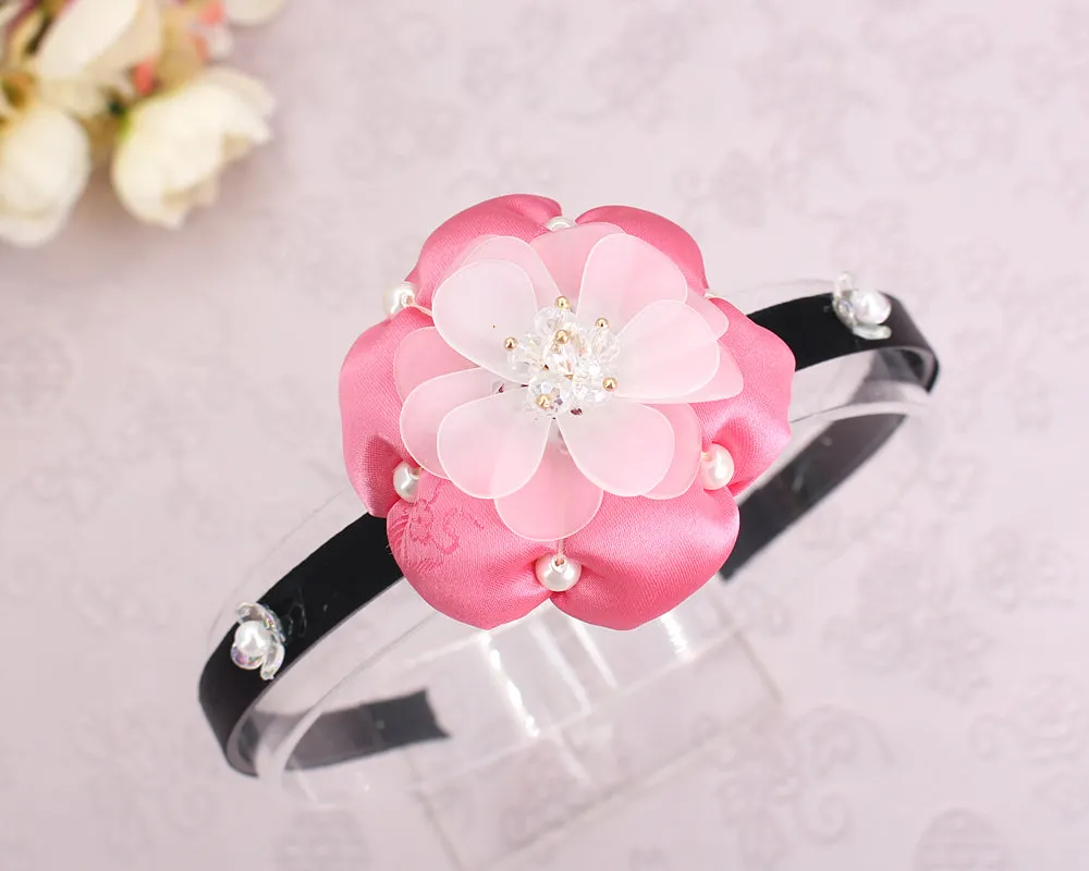 Pretty Pearl Bead Flower Hairband (3 Colors)