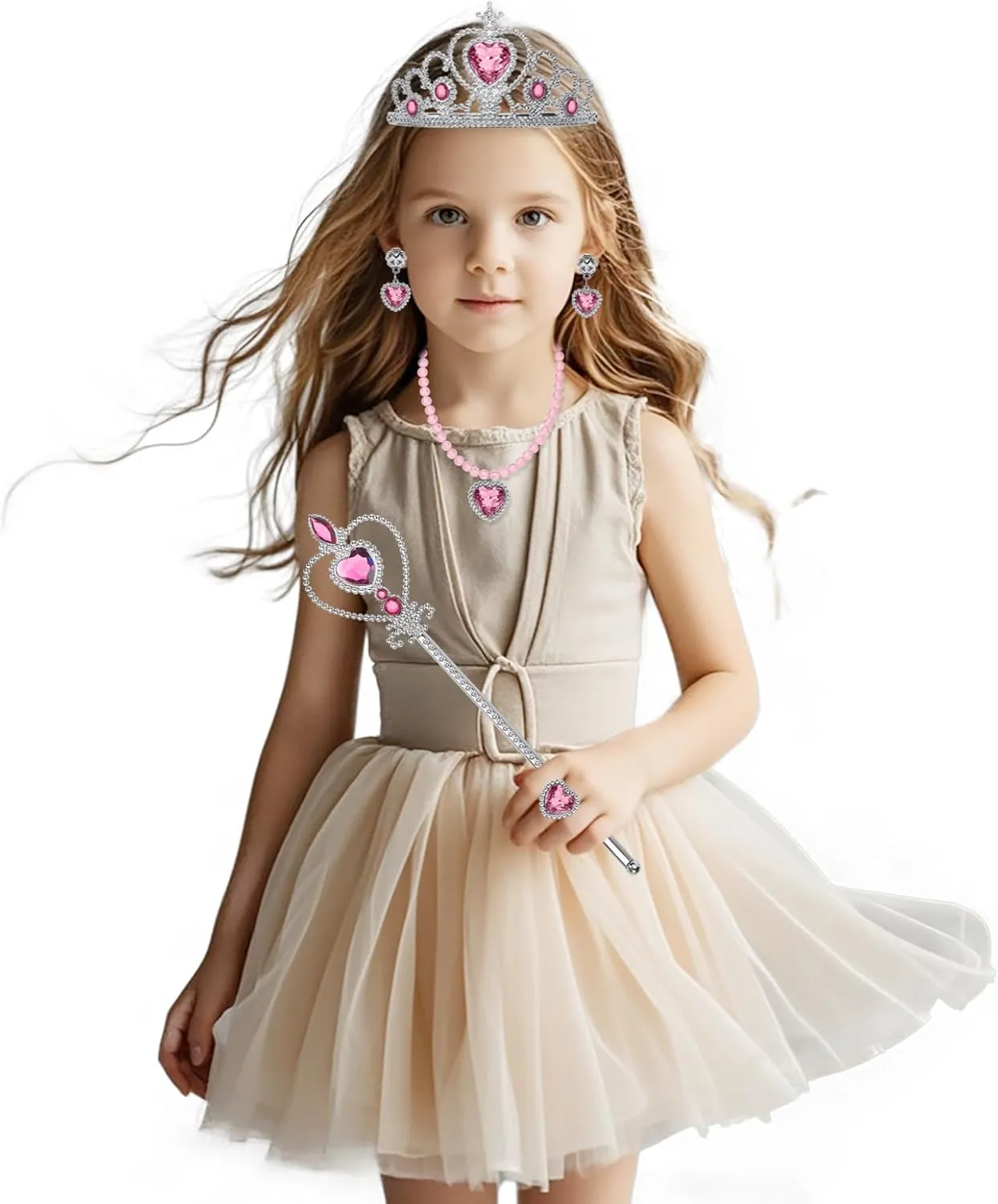 Princess Dress Up Accessories for Girls Cosplay Costume Halloween Christmas Party