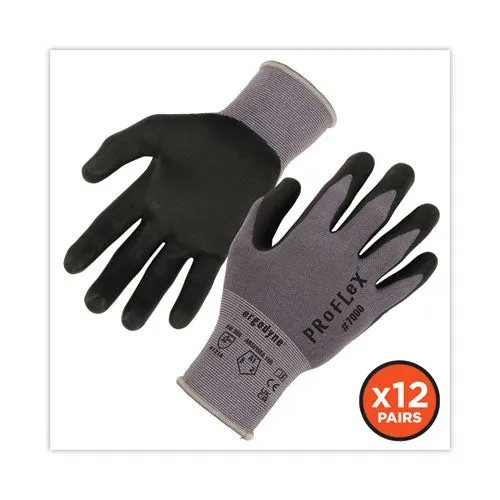 Proflex 7000 Nitrile-coated Gloves Microfoam Palm, Gray, Medium, 12 Pairs/pack, Ships In 1-3 Business Days