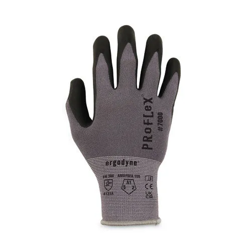 Proflex 7000 Nitrile-coated Gloves Microfoam Palm, Gray, Medium, 12 Pairs/pack, Ships In 1-3 Business Days