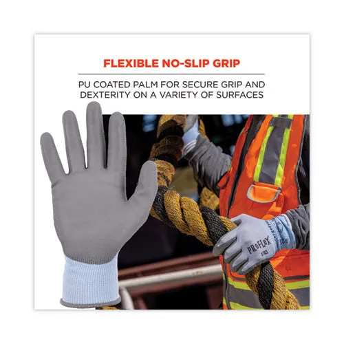 Proflex 7025 Ansi A2 Pu Coated Cr Gloves, Blue, 2x-large, 12 Pairs/pack, Ships In 1-3 Business Days