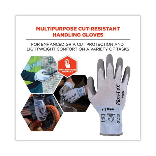 Proflex 7025 Ansi A2 Pu Coated Cr Gloves, Blue, 2x-large, 12 Pairs/pack, Ships In 1-3 Business Days