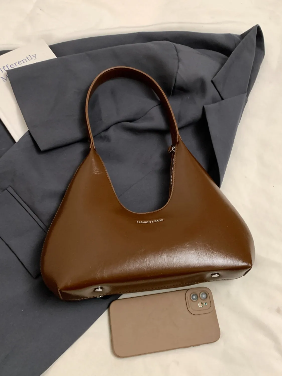 PU Leather Shoulder Bag
