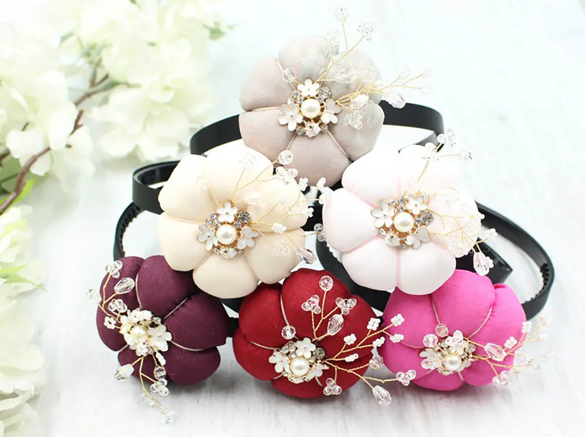 Pumpkin Pearl Hairband (6 Colors)