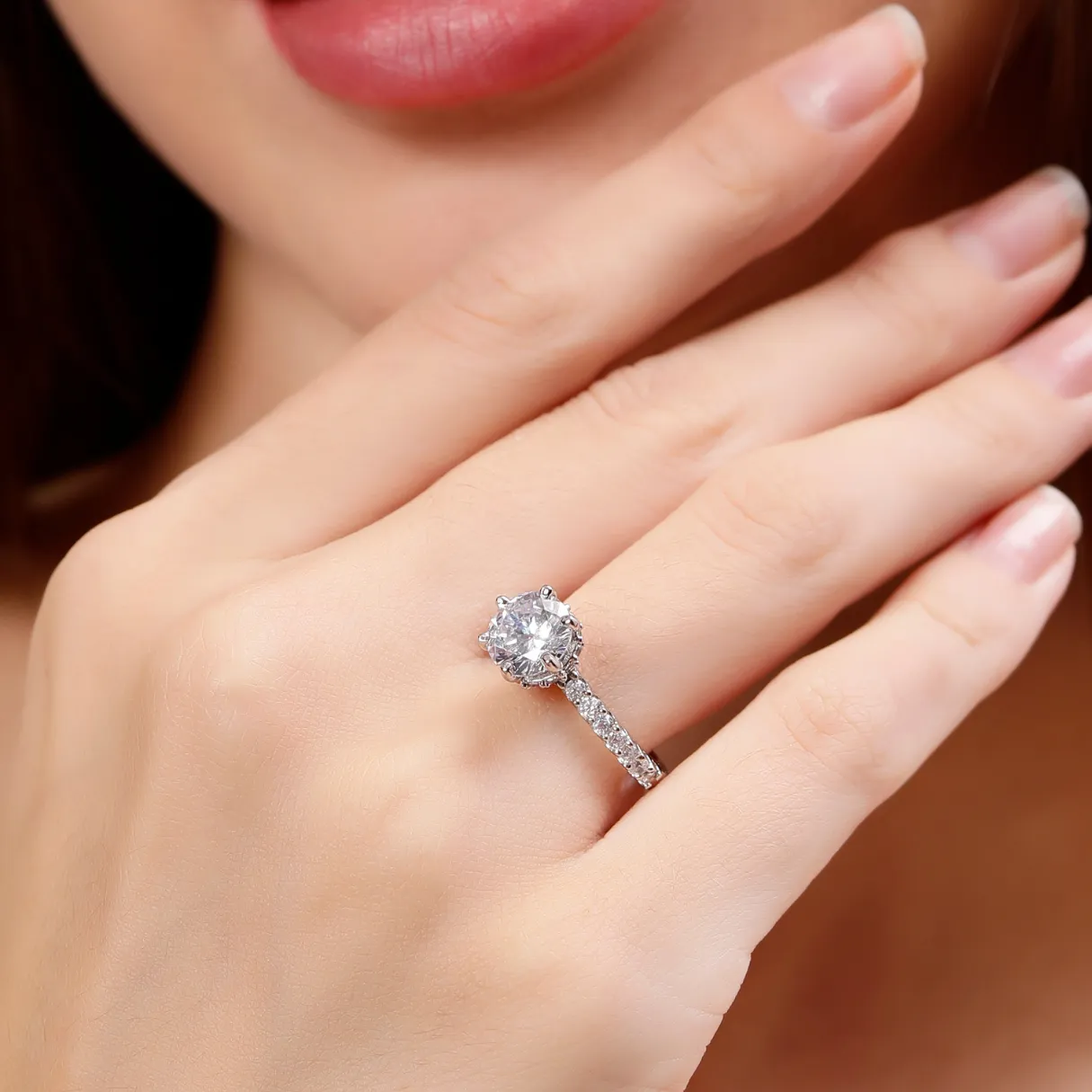 Pure 925 Silver Glamira Jonasia Miss Carat Ring for Couple's