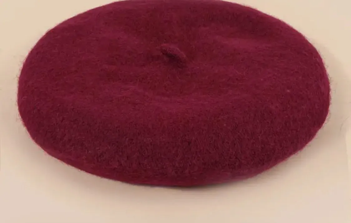PURE WOOL BERET HAT