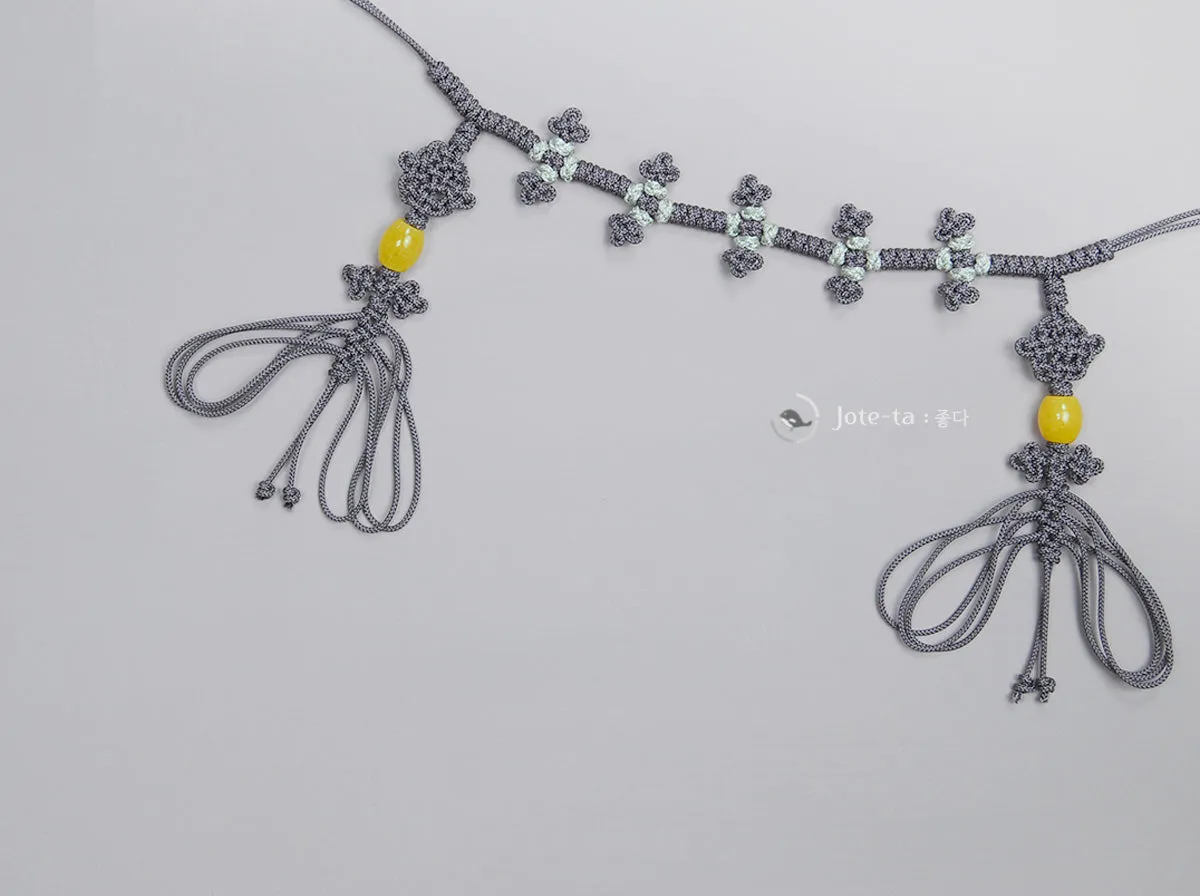 Purple Gray Knot Belt (String Type)