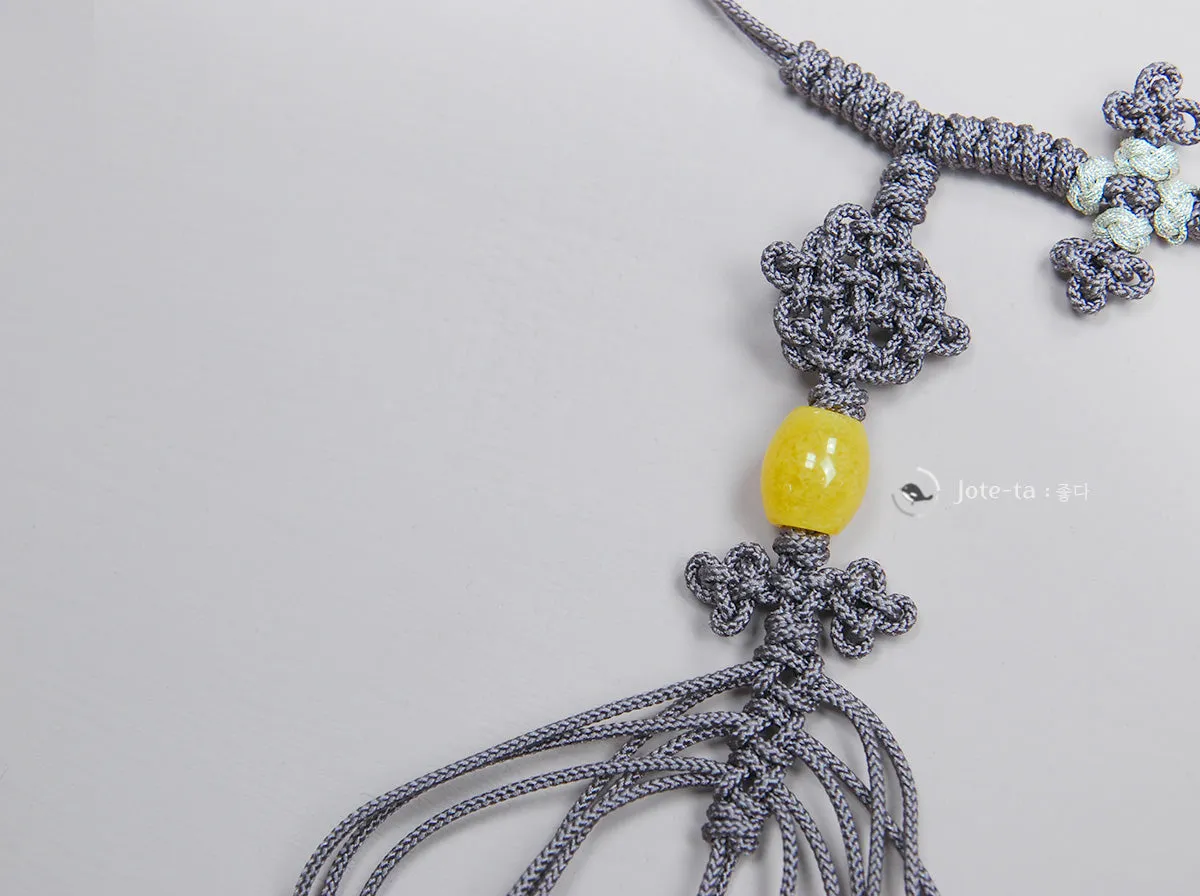 Purple Gray Knot Belt (String Type)