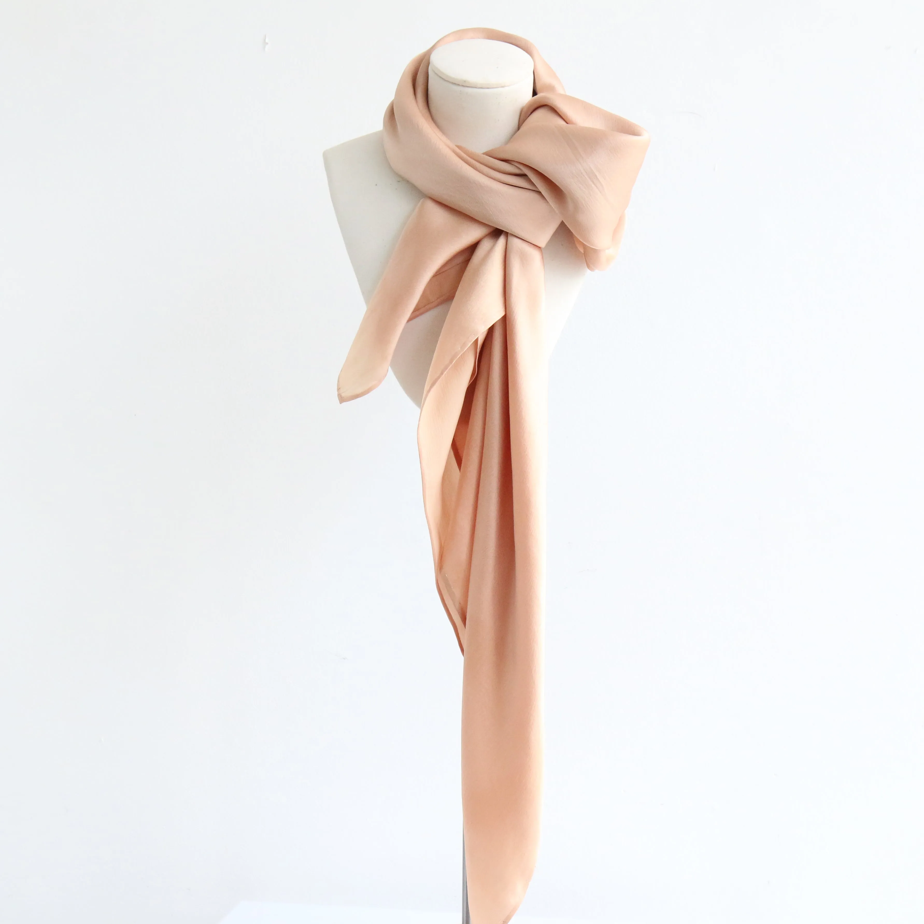 "Rosewater Silk" Vintage 1930's Pink Silk Scarf