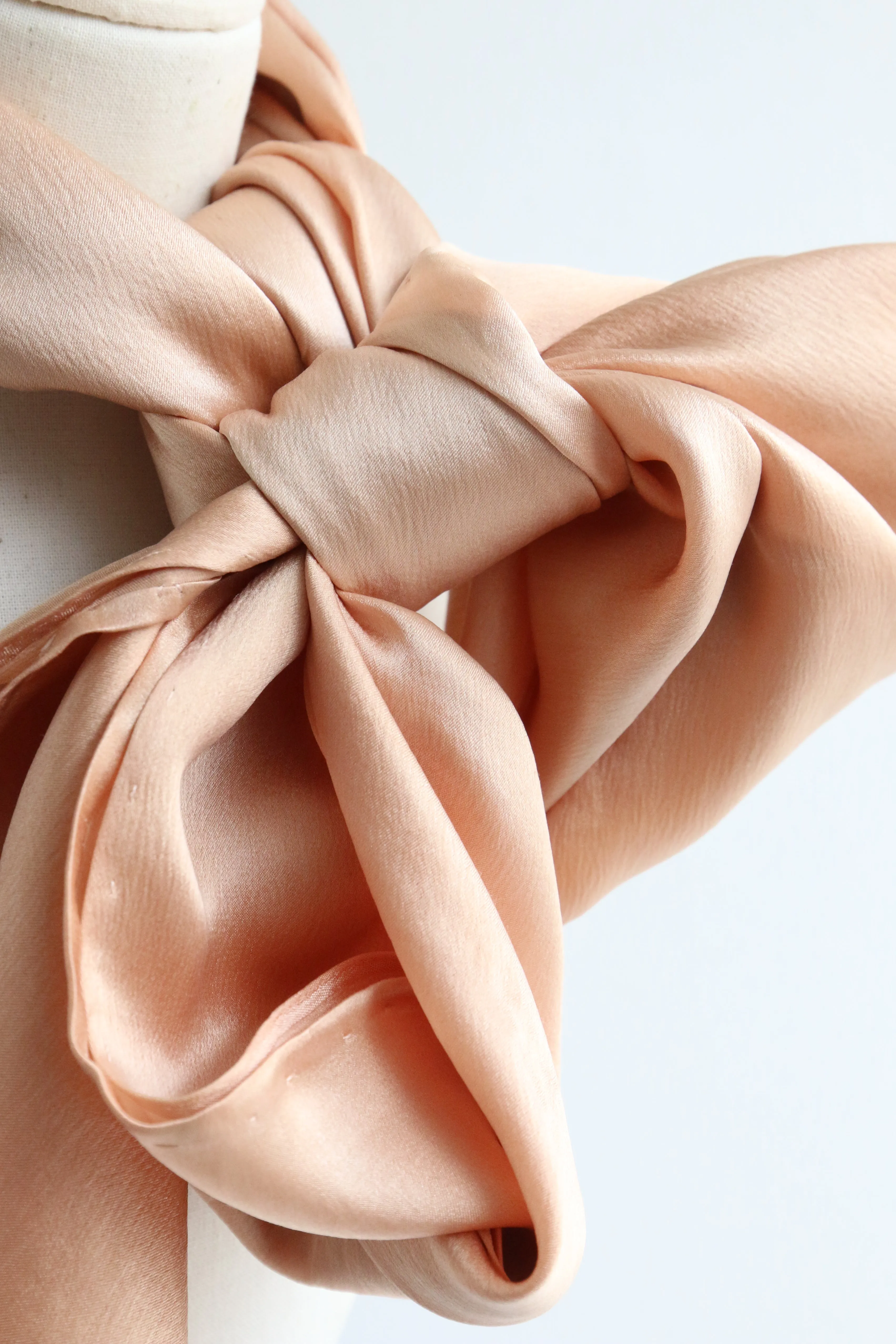 "Rosewater Silk" Vintage 1930's Pink Silk Scarf