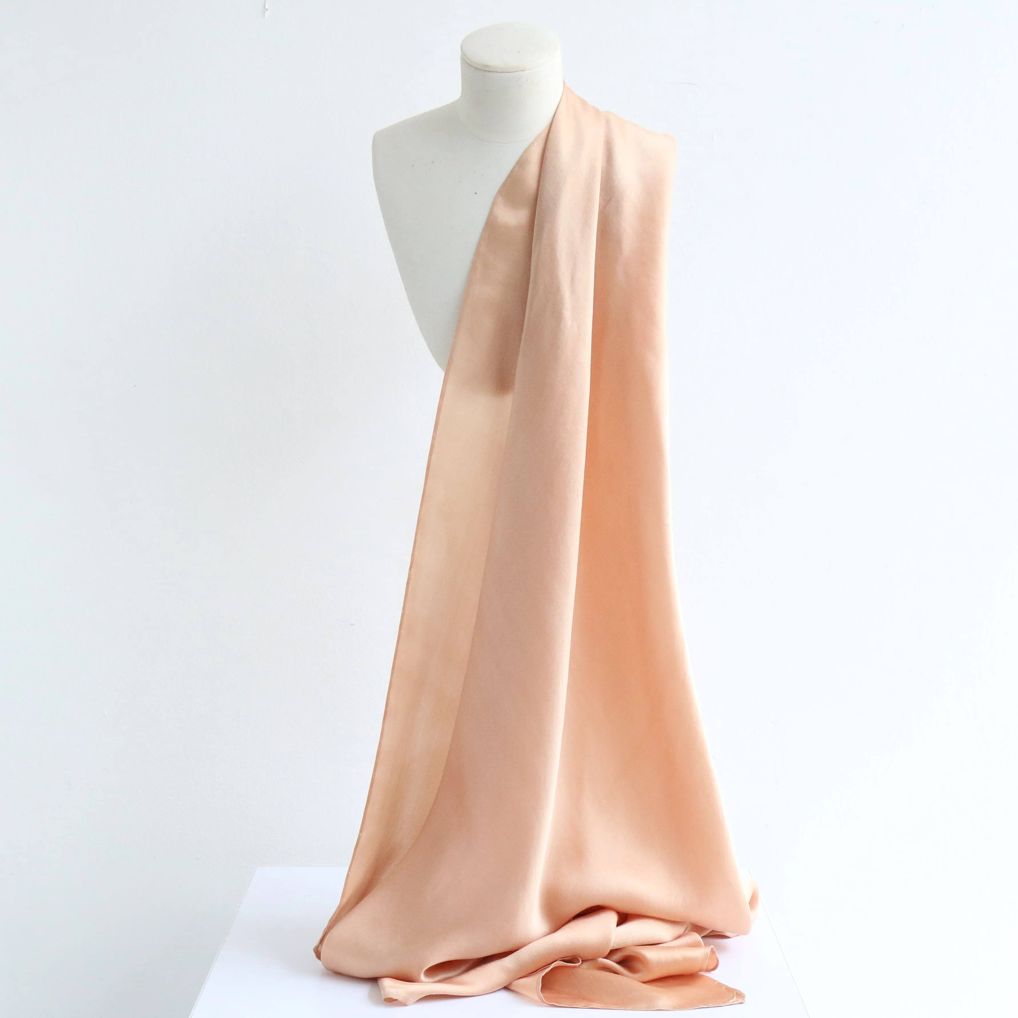 "Rosewater Silk" Vintage 1930's Pink Silk Scarf