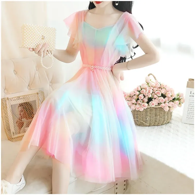 Rainbow Gradient Dress AD10981
