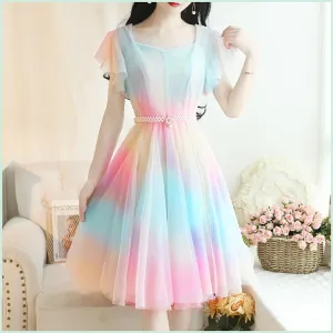 Rainbow Gradient Dress AD10981