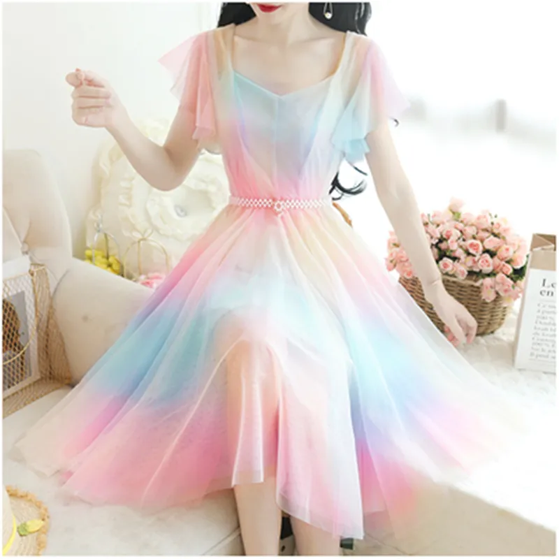 Rainbow Gradient Dress AD10981