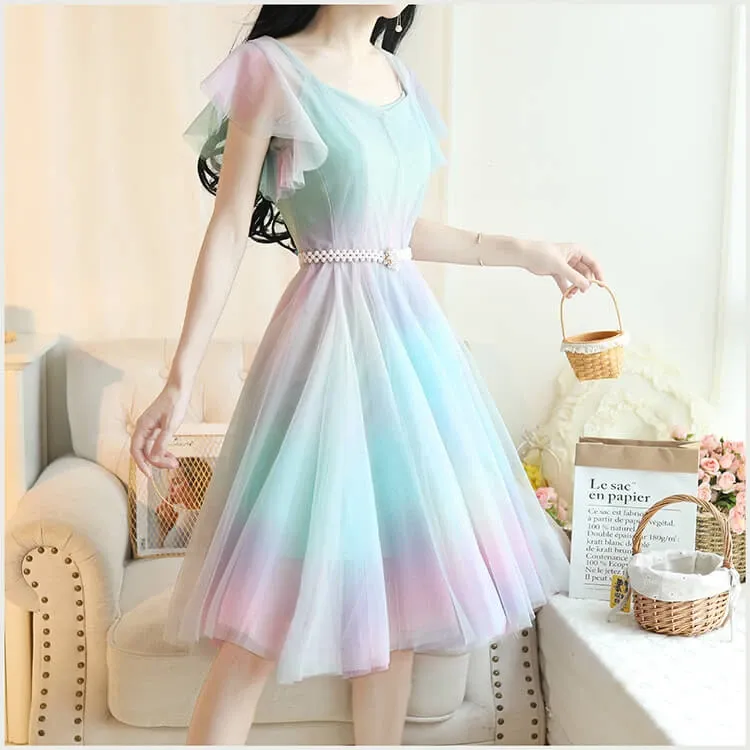 Rainbow Gradient Dress AD10981
