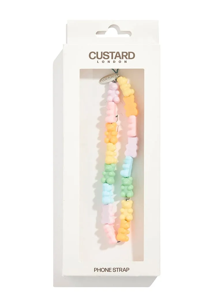 Rainbow Gummy Bear Phone Strap