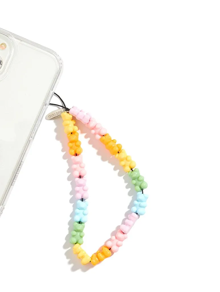 Rainbow Gummy Bear Phone Strap