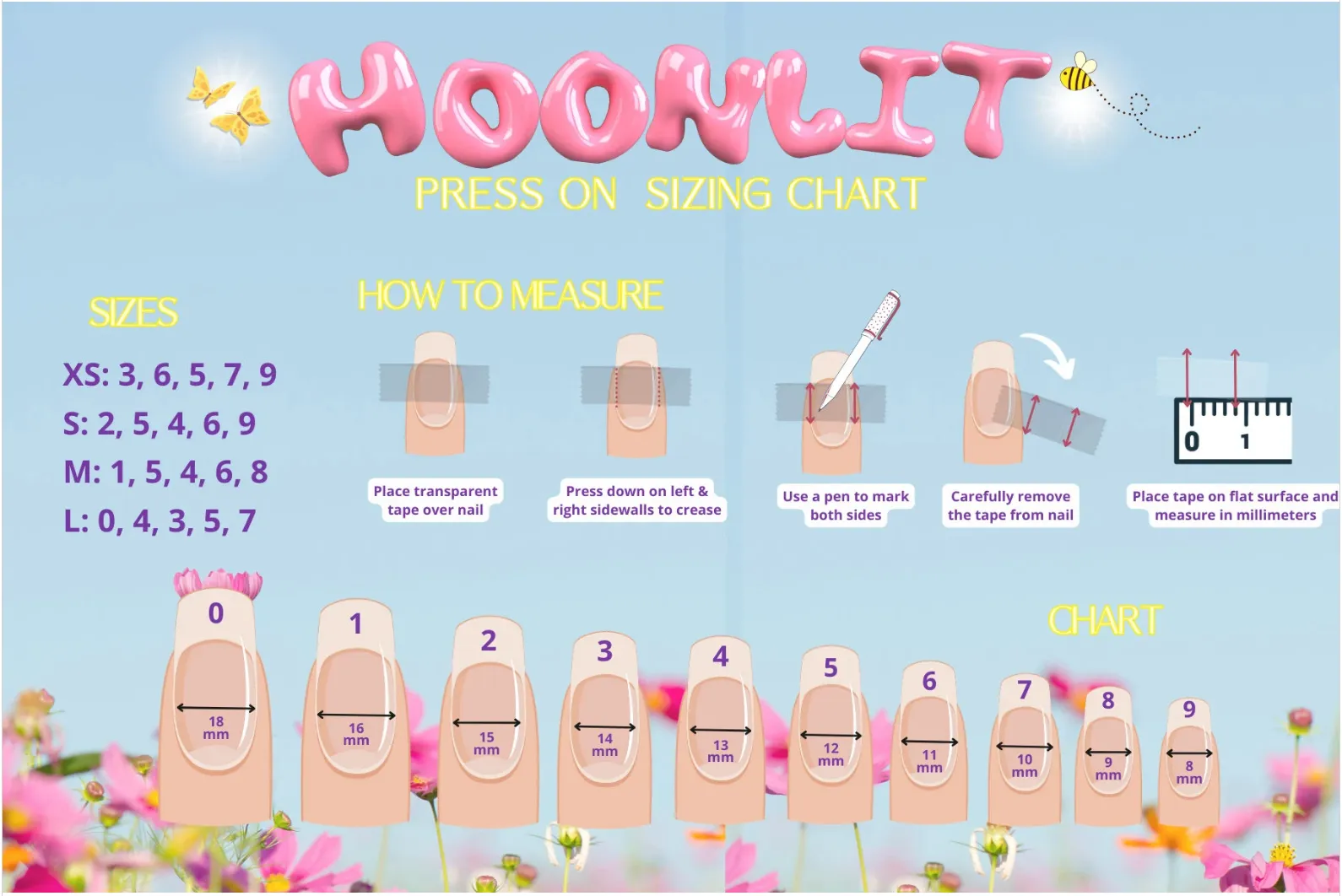 Rainbow Sherbert Kawaii Pastel Press On Nails