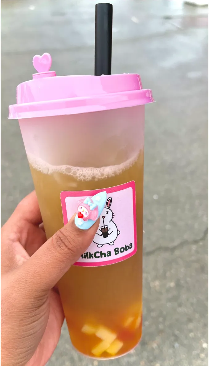 Rainbow Sherbert Kawaii Pastel Press On Nails