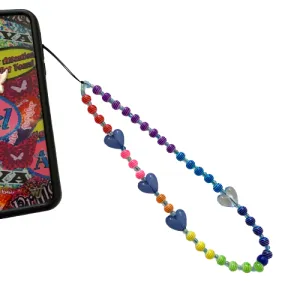 Rainbow Striped Phone Charm