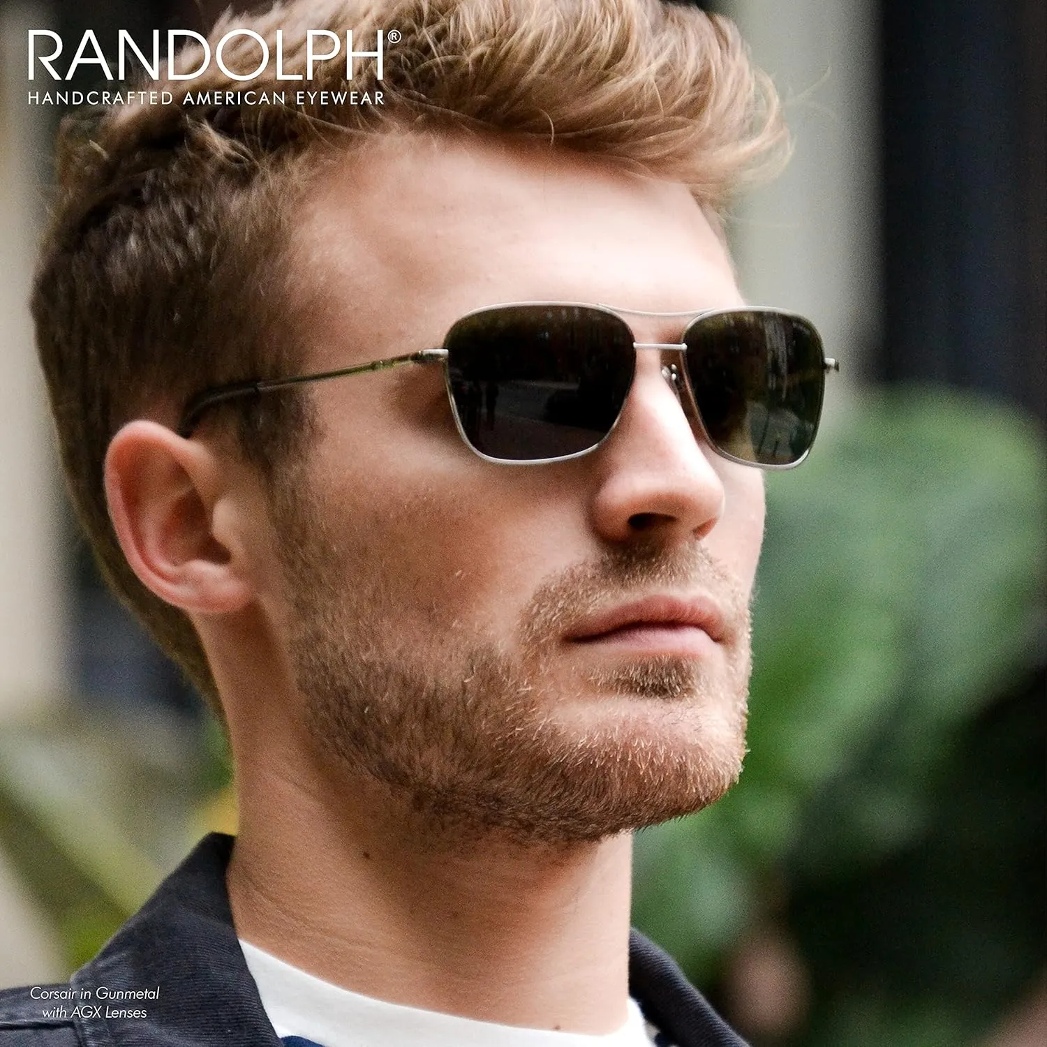 Randolph USA | Corsair Authentic Aviator Sunglasses for Men Polarized 100% UV
